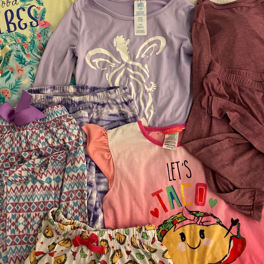 PAJAMA BUNDLE girls L/ 10-12